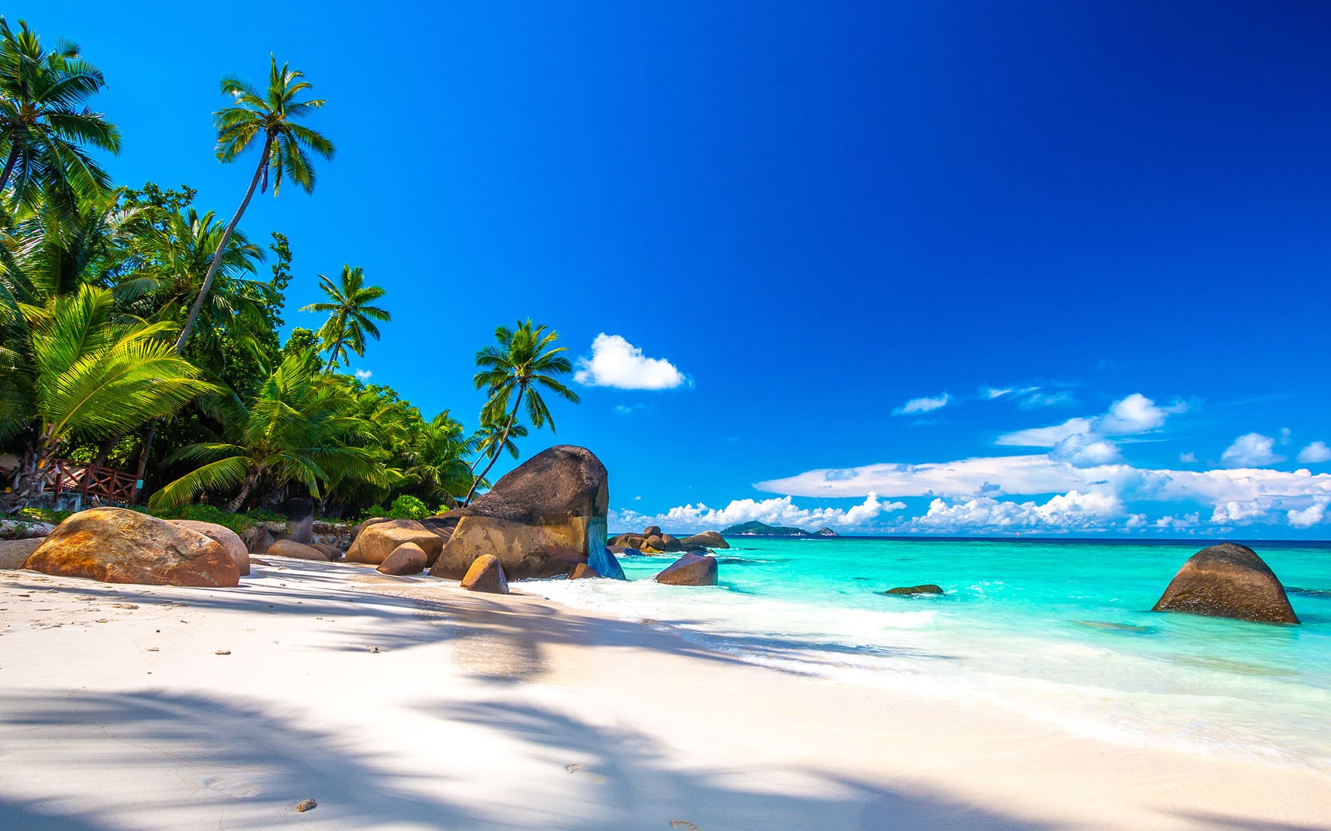 Paradise Beach in The Seychelles