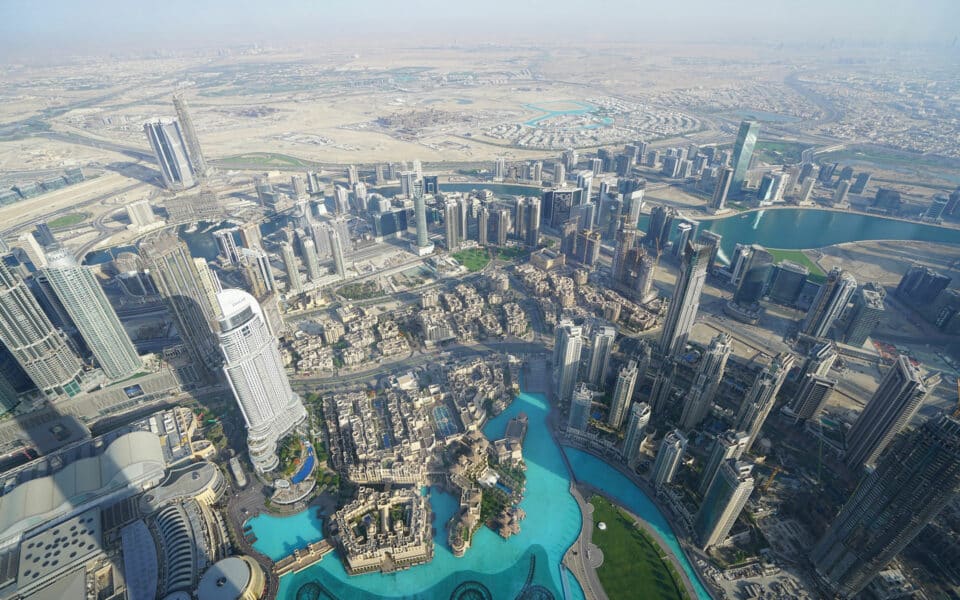 Burj Khalifa City Skyline View