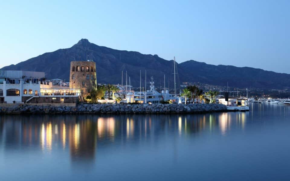 Puerto Banus Marina at Dusk