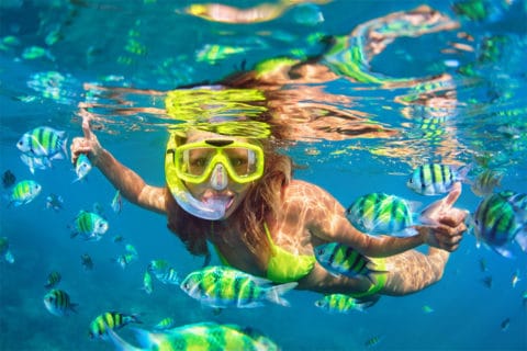 Woman Snorkelling