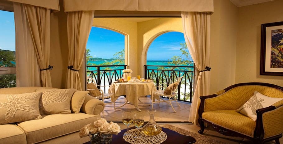 Sandals South Coast Beachfront Grande Luxe Club Level Suite