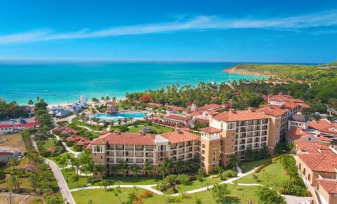 Sandals Grande Antigua Beach Aerial