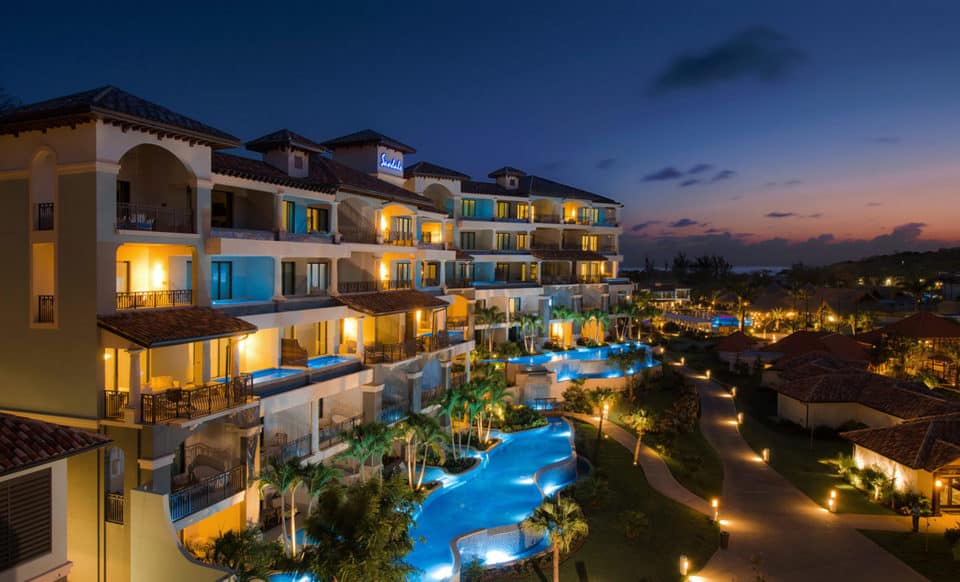 Sandals Grenada Resort & Spa at Night