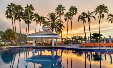 Moon Palace Jamaica Pool Sunset