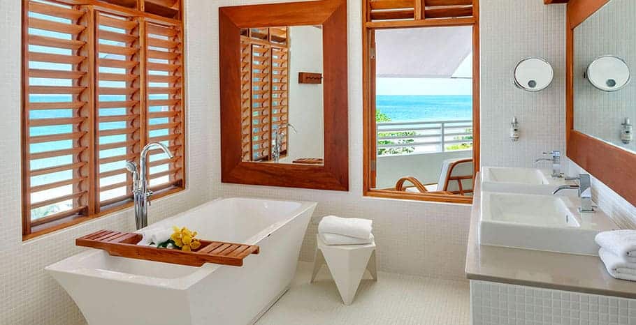 Couples Swept Away Jamaica Great House Ocean Suite Bathroom