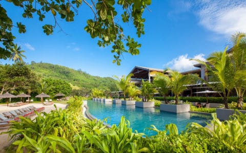 Kempinski Seychelles Pool And Sun Loungers