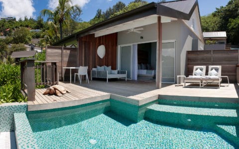 Carana Beach Hotel Ocean View Pool Chalet Decking