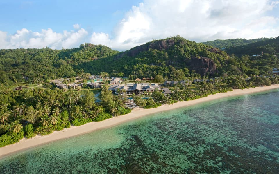 Kempinski Seychelles Overhead Front View