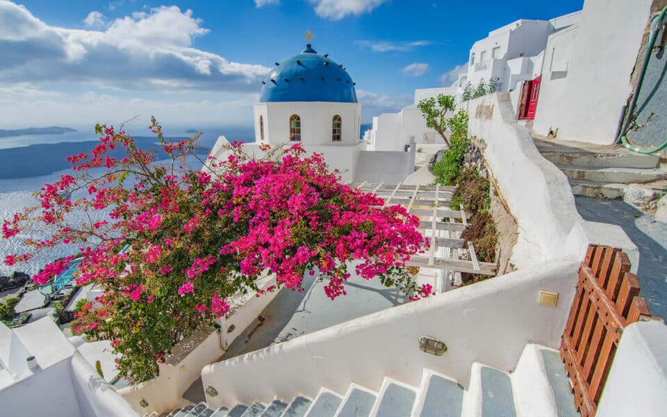 Spring time in Santorini