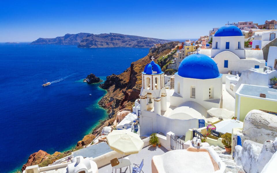 Beautiful view from Santorini Island